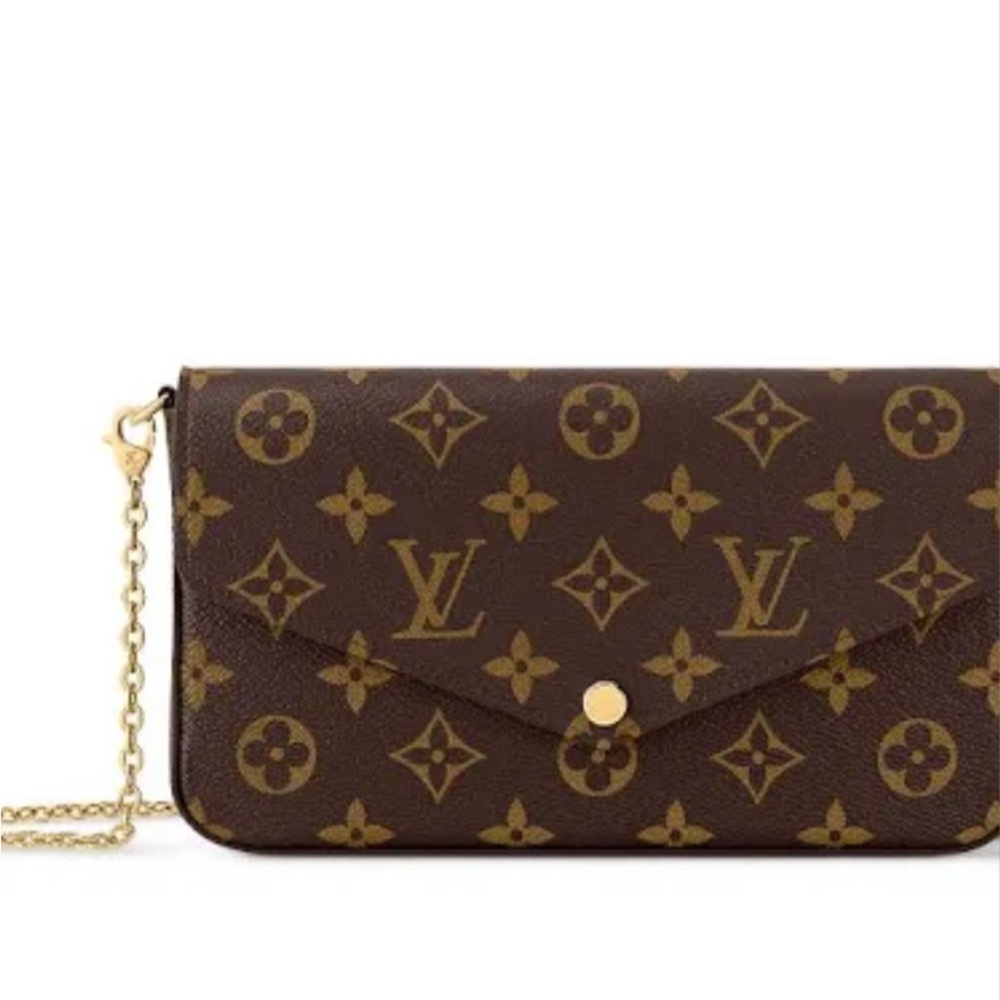 Louis Vuitton Brown Monogram Clutch Bag